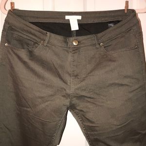 Olive Green skinny Jeans